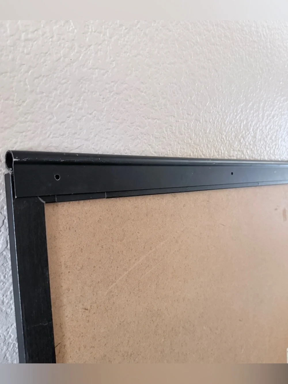 Magnetic Weekly Planner Whiteboard & calendar with Cork Strip - Black Frame